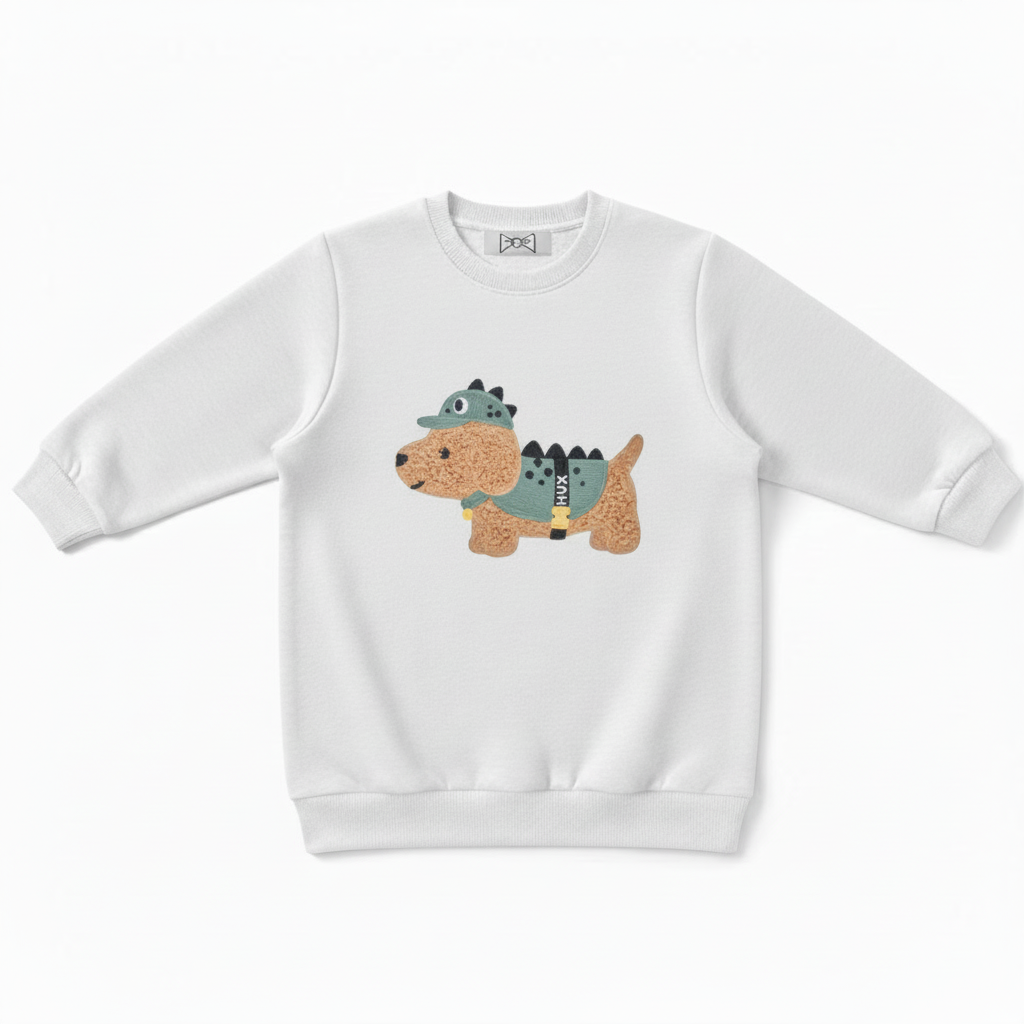 Cute Hux Puppy Military Outfit Pet Crewneck C1049