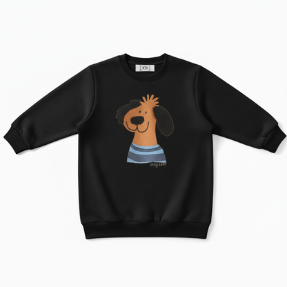 Stay Cool Striped Shirt Dog Lover Crewneck C1055