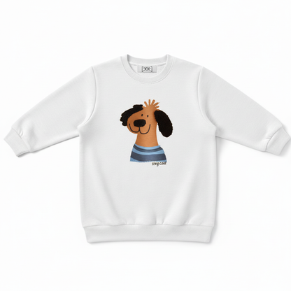 Stay Cool Striped Shirt Dog Lover Crewneck C1055