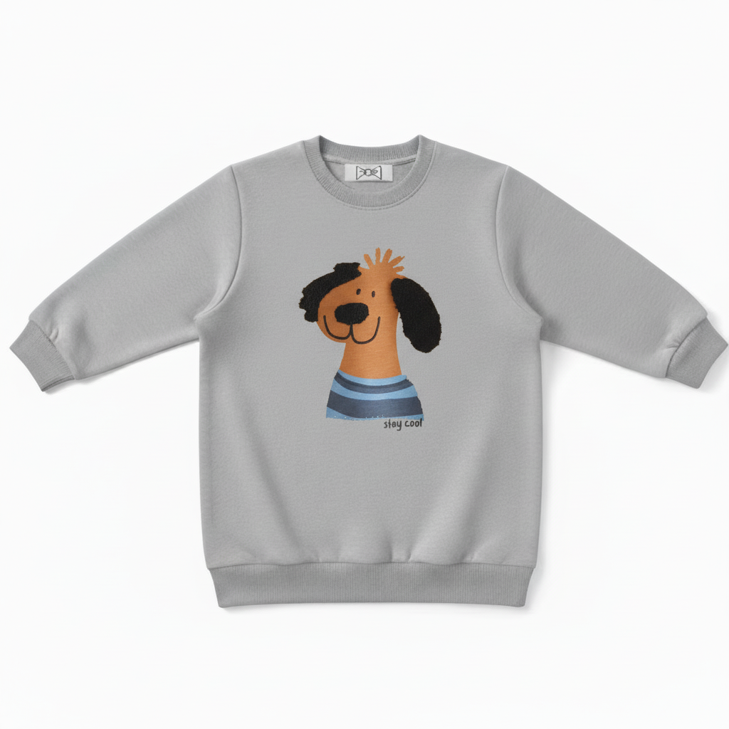 Stay Cool Striped Shirt Dog Lover Crewneck C1055