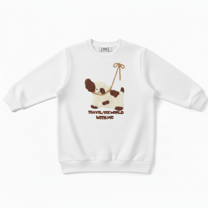 Explore The World With Me Dog Crewneck C1056