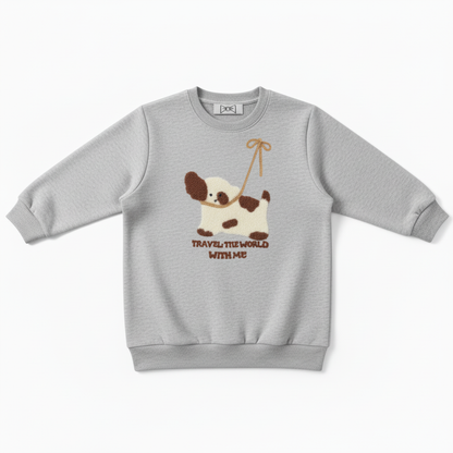 Explore The World With Me Dog Crewneck C1056