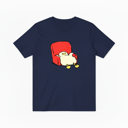 Relaxing Duck in Armchair T-Shirt, Ideal Gift for Anyone Who Loves to Unwind T4014