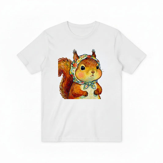 Nature Lover Squirrel Graphic Tee T4015