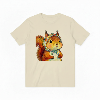 Nature Lover Squirrel Graphic Tee T4015