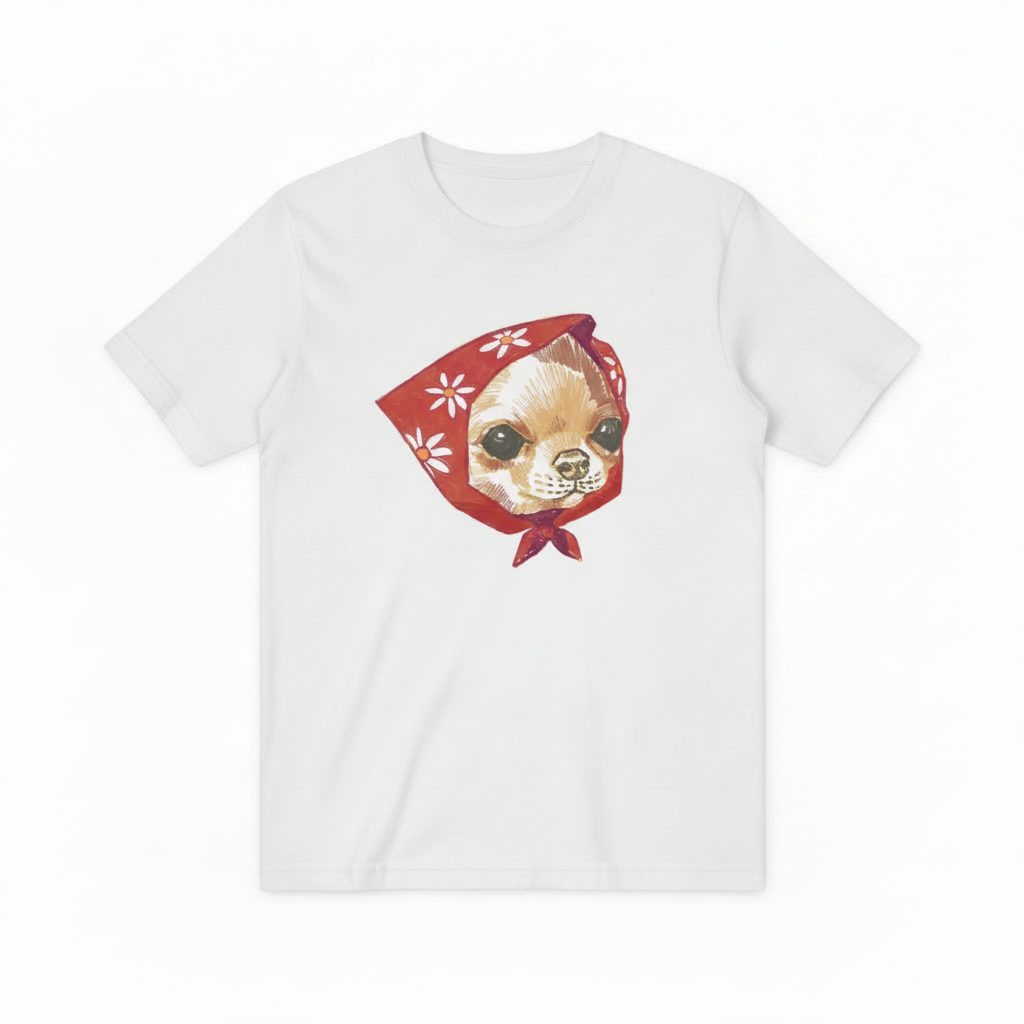 Whimsical Chihuahua Graphic Tee T4017