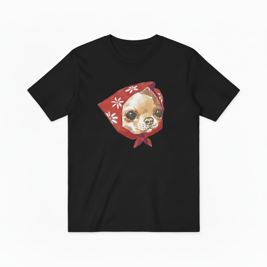 Whimsical Chihuahua Graphic Tee T4017