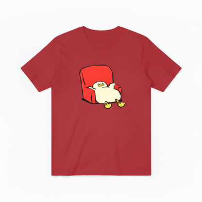Relaxing Duck in Armchair T-Shirt, Ideal Gift for Anyone Who Loves to Unwind T4014