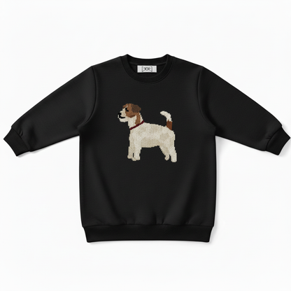 Cute Brown White Dog Standing Pose Crewneck C1058