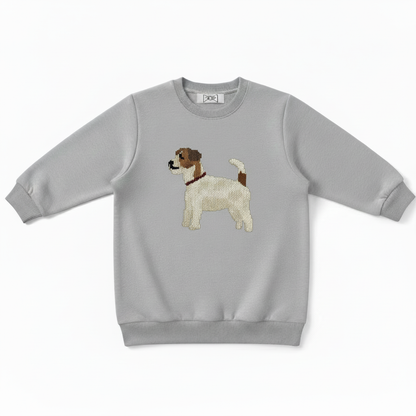 Cute Brown White Dog Standing Pose Crewneck C1058