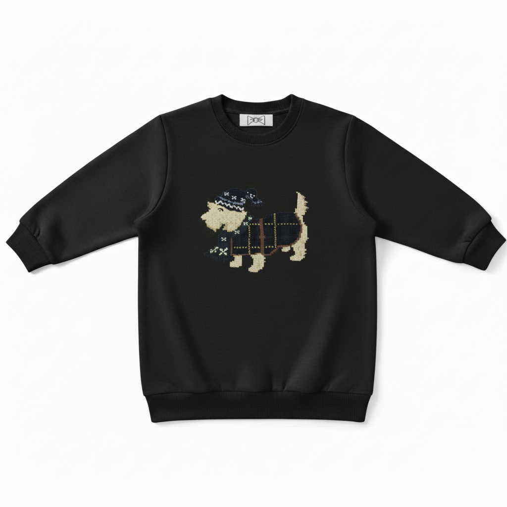 West Highland Terrier Holiday Pixel Dog Crewneck C1059