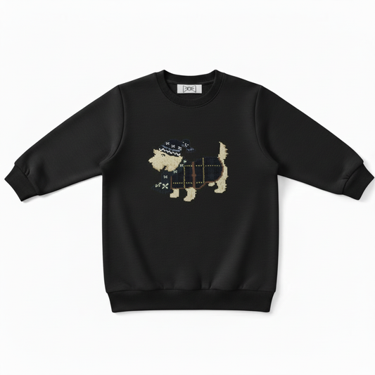 West Highland Terrier Holiday Pixel Dog Crewneck C1059