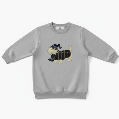 West Highland Terrier Holiday Pixel Dog Crewneck C1059