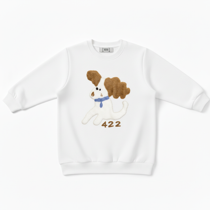 Fluffy Spaniel Blue Collar Dog Lover Crewneck C1060