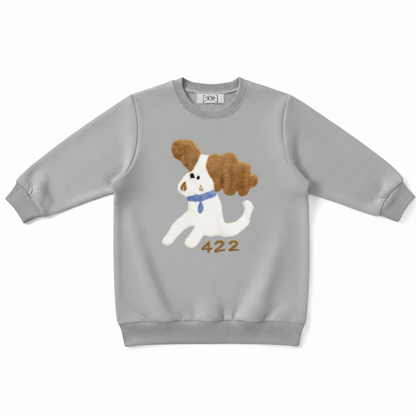 Fluffy Spaniel Blue Collar Dog Lover Crewneck C1060