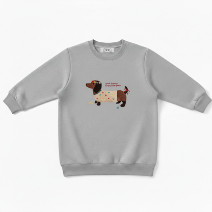 Good Puppy Enjoy Everyday Floral Heart Dog Crewneck C1062