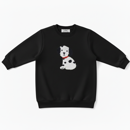 Dalmatian Puppy Red Collar Pixel Graphic Crewneck C1066