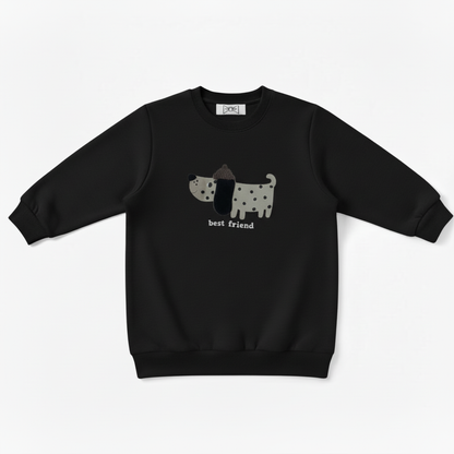 Best Friend Dalmatian Abstract Art Pet Crewneck C1070