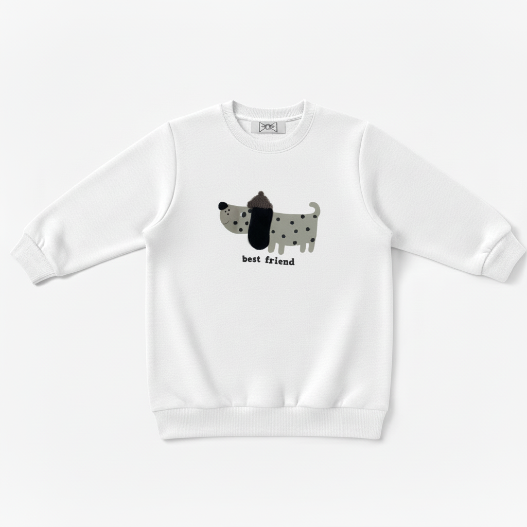 Best Friend Dalmatian Abstract Art Pet Crewneck C1070