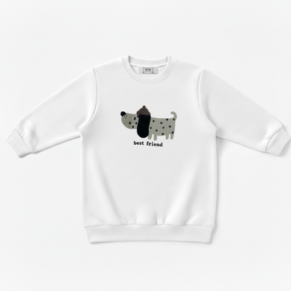 Best Friend Dalmatian Abstract Art Pet Crewneck C1070