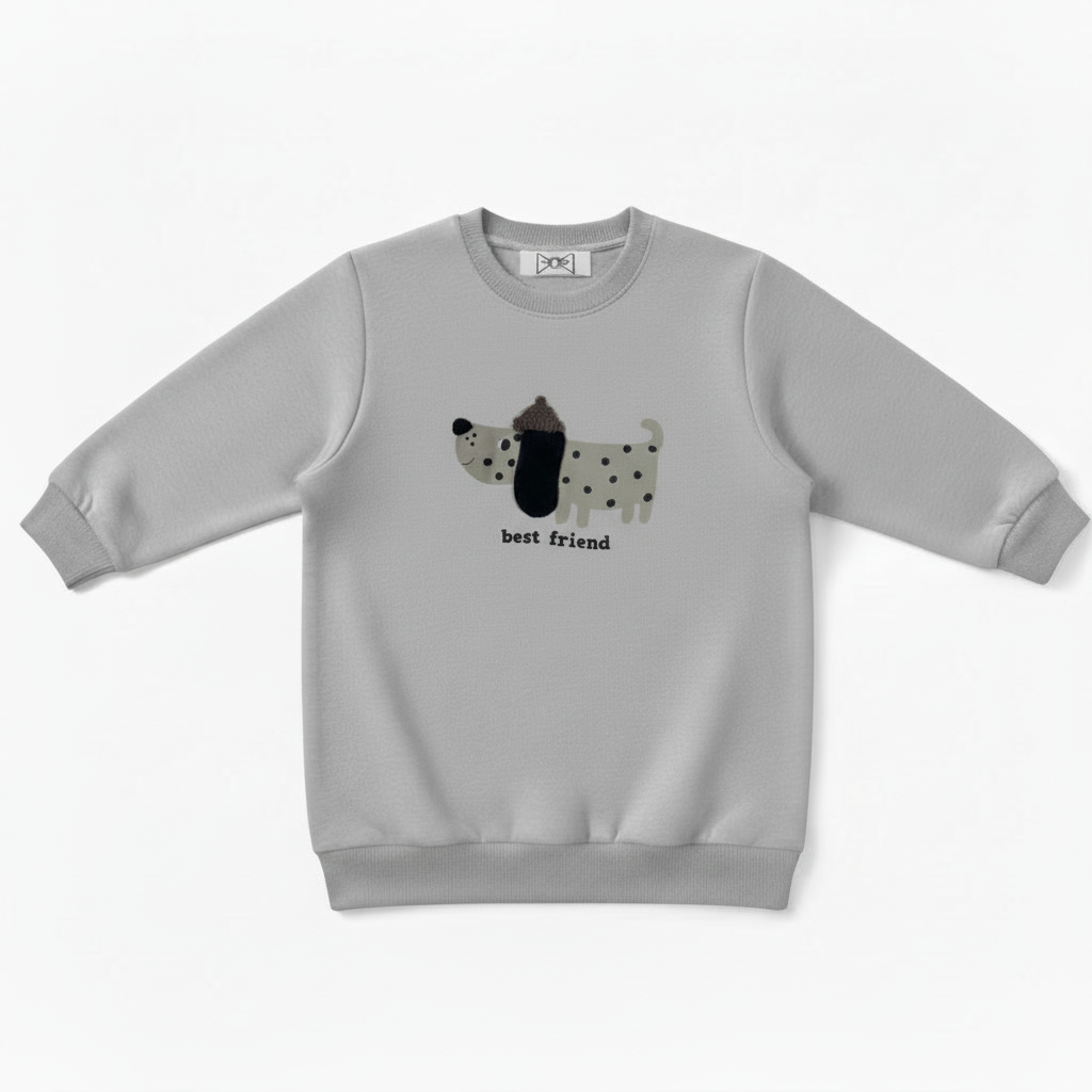 Best Friend Dalmatian Abstract Art Pet Crewneck C1070