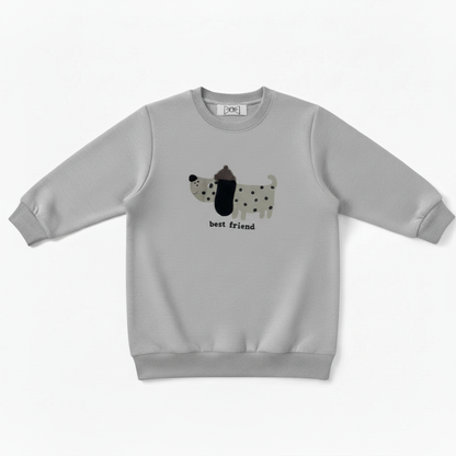 Best Friend Dalmatian Abstract Art Pet Crewneck C1070