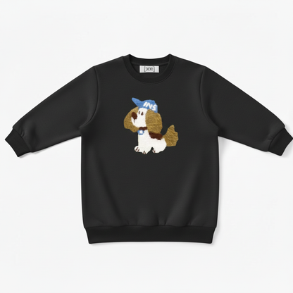 Fluffy Shih Tzu Blue Baseball Cap Crewneck C1072