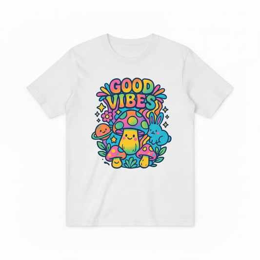 Colorful Psychedelic Graphic T-Shirt T4022