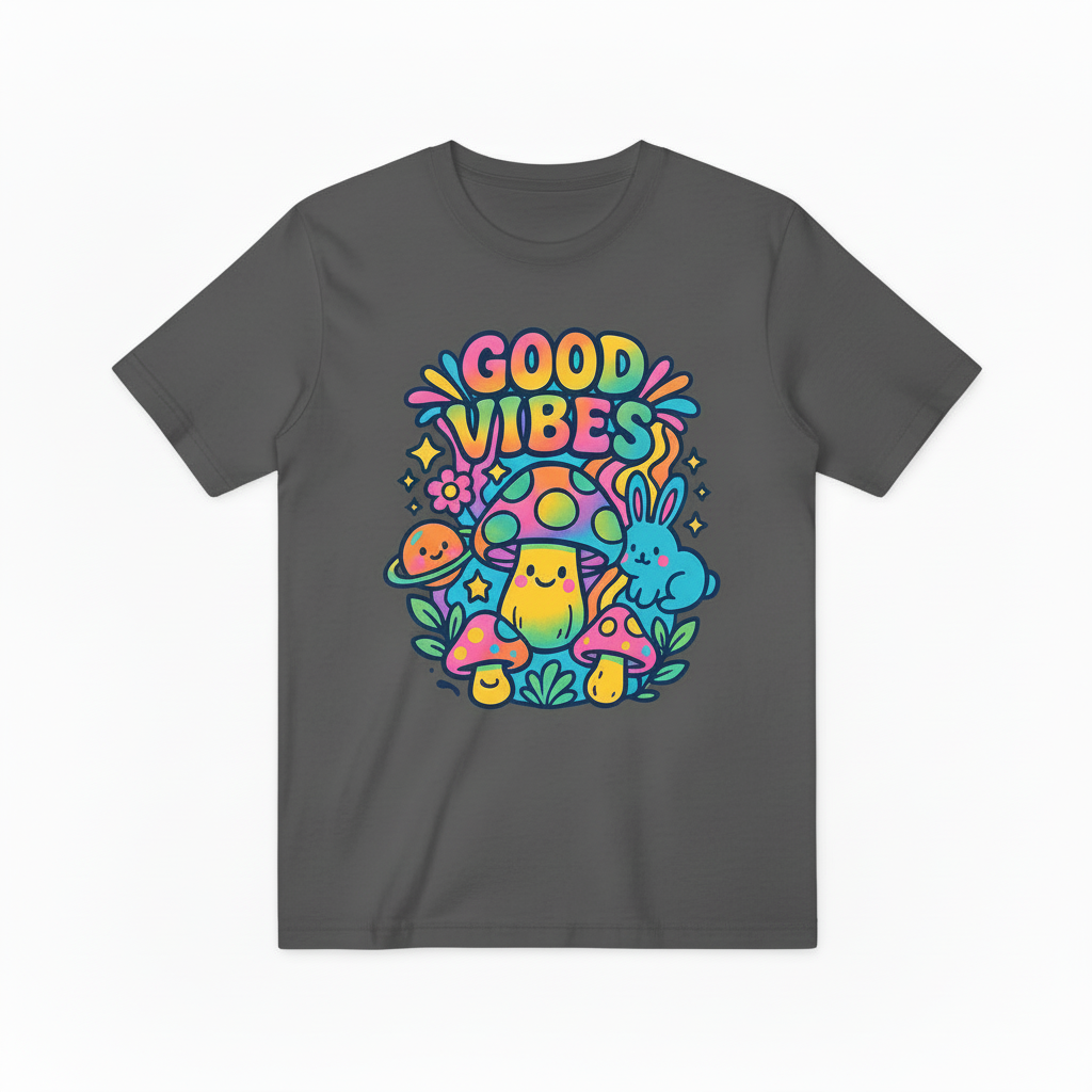 Colorful Psychedelic Graphic T-Shirt T4022