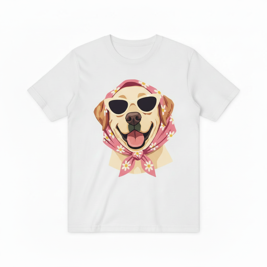 Funny Sunglasses Dog Graphic Tee T4024