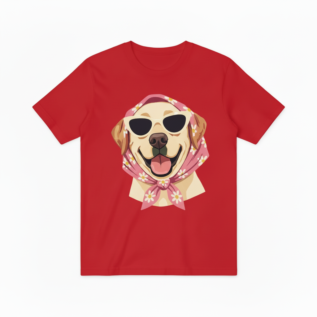 Funny Sunglasses Dog Graphic Tee T4024
