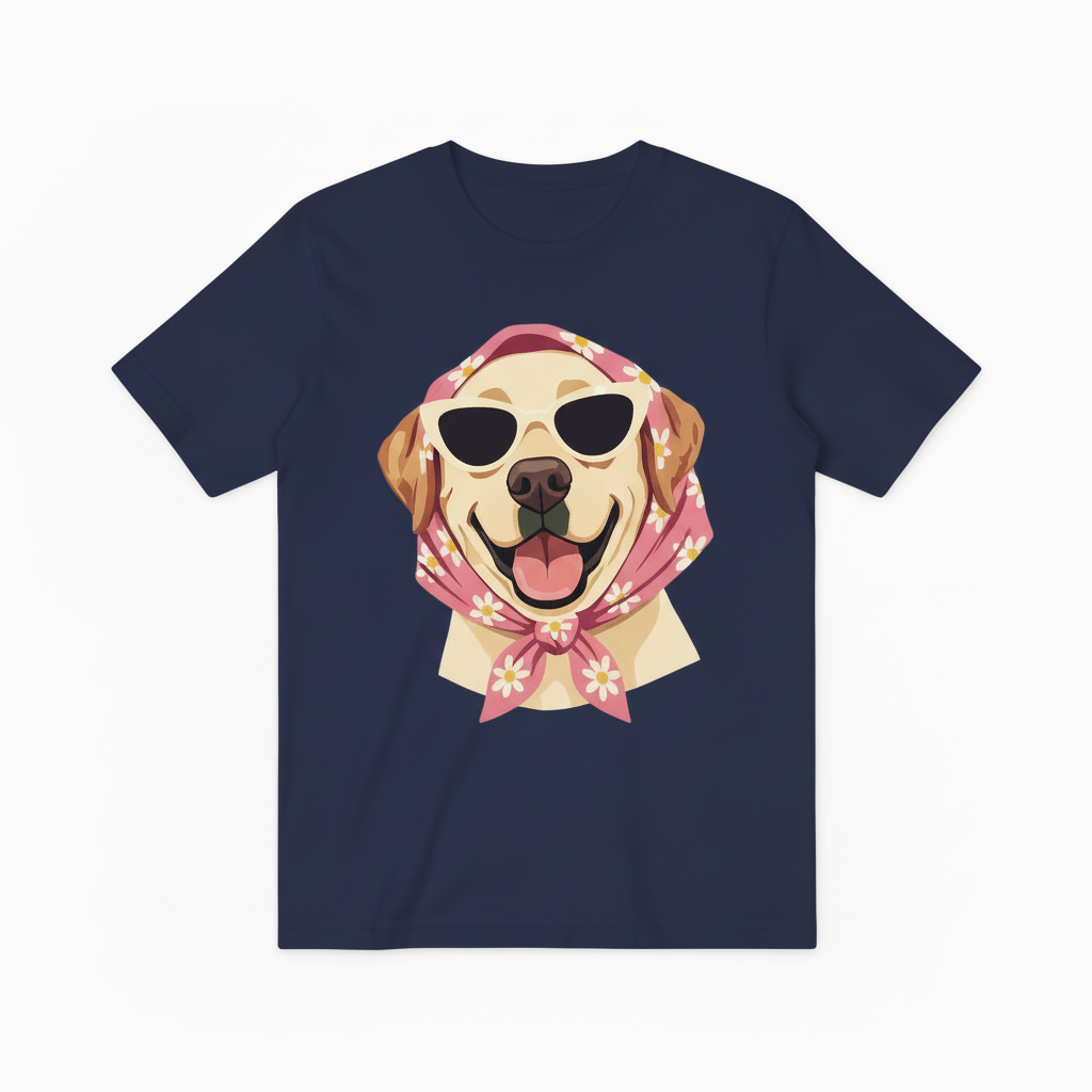 Funny Sunglasses Dog Graphic Tee T4024