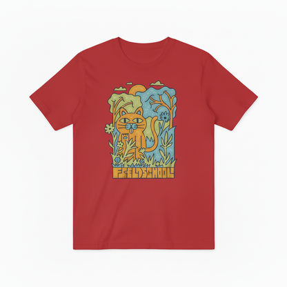 Field School Cat Graphic Tee - Retro Nature Lover T-Shirt T4027