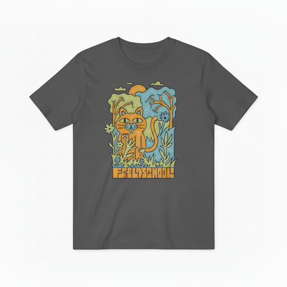 Field School Cat Graphic Tee - Retro Nature Lover T-Shirt T4027