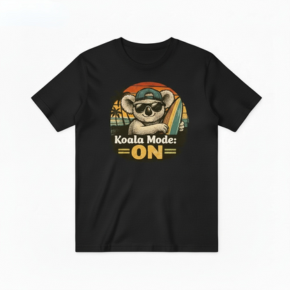 Funny Koala Surfing Graphic Tee - Beach Lover T-Shirt T4034