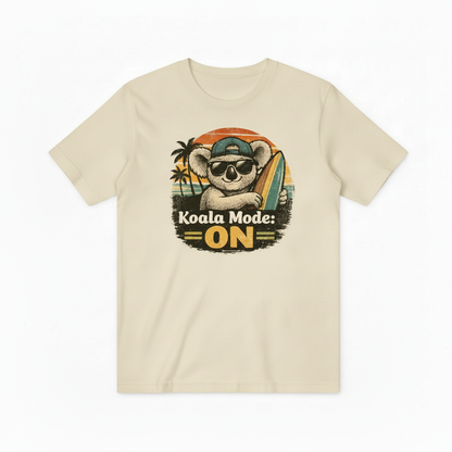 Funny Koala Surfing Graphic Tee - Beach Lover T-Shirt T4034