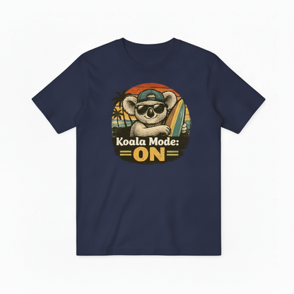 Funny Koala Surfing Graphic Tee - Beach Lover T-Shirt T4034