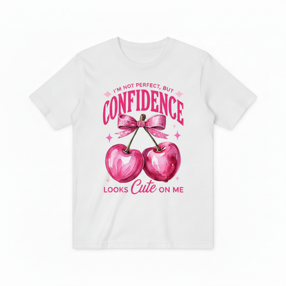 Empowerment Cherry Graphic Tee - Confidence Cute T-Shirt T4037