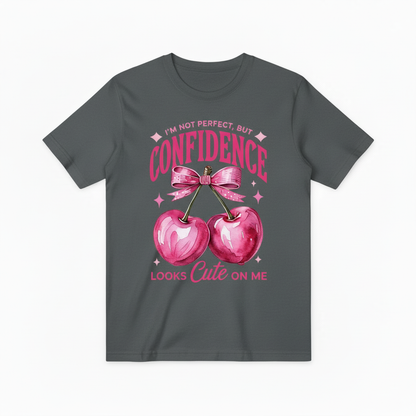 Empowerment Cherry Graphic Tee - Confidence Cute T-Shirt T4037