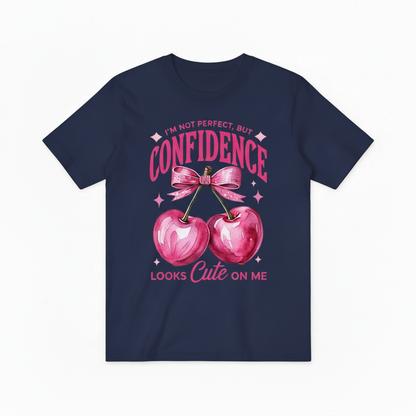 Empowerment Cherry Graphic Tee - Confidence Cute T-Shirt T4037
