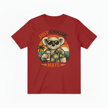 Funny Koala Beach Graphic Tee - Just Chillin T-Shirt T4042