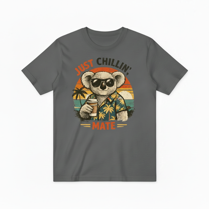 Funny Koala Beach Graphic Tee - Just Chillin T-Shirt T4042