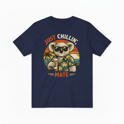 Funny Koala Beach Graphic Tee - Just Chillin T-Shirt T4042