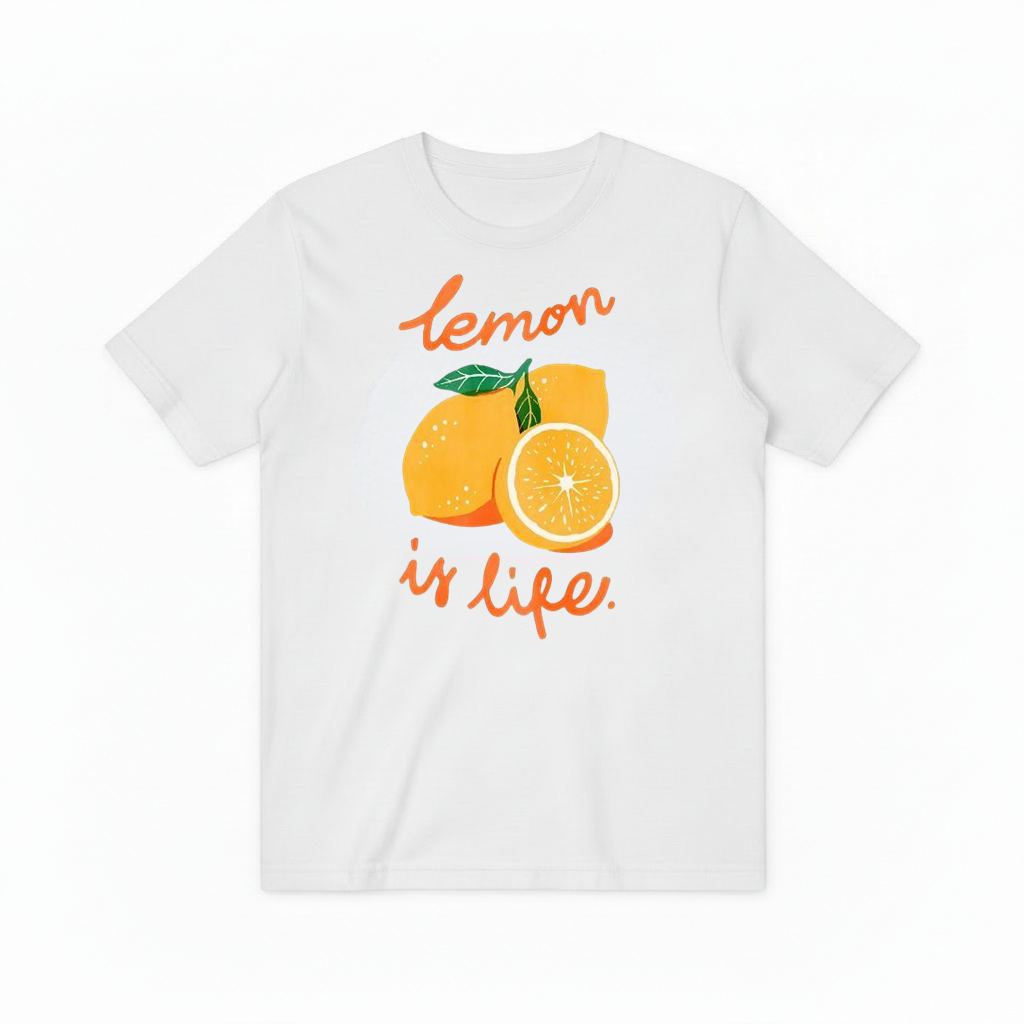 Citrus Lemon Life Graphic Tee - Fruit Lover T-Shirt T4047