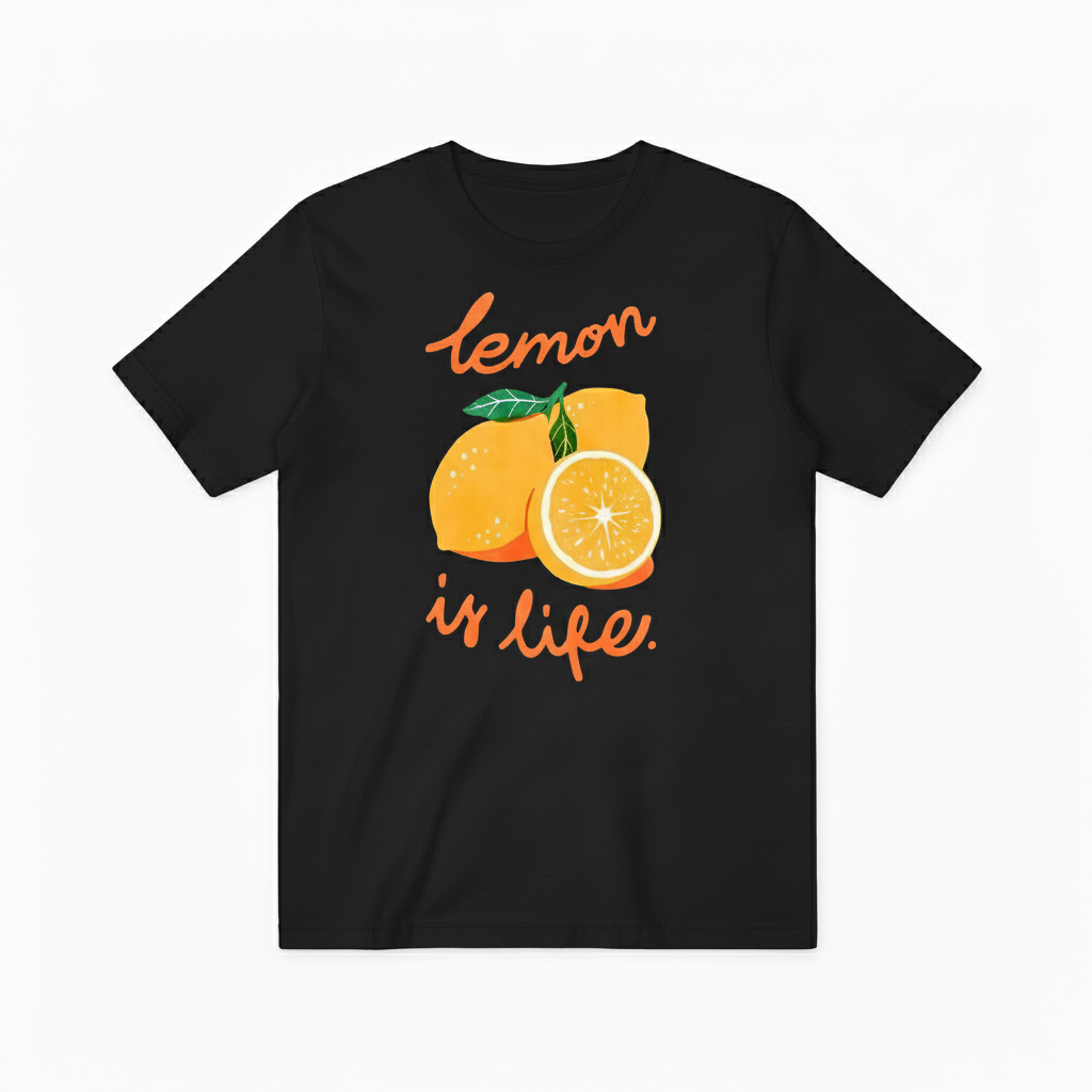 Citrus Lemon Life Graphic Tee - Fruit Lover T-Shirt T4047