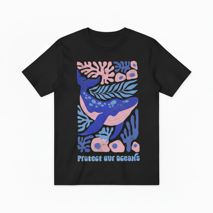 Eco Whale Ocean Graphic Tee - Conservation Lover T-Shirt T4045