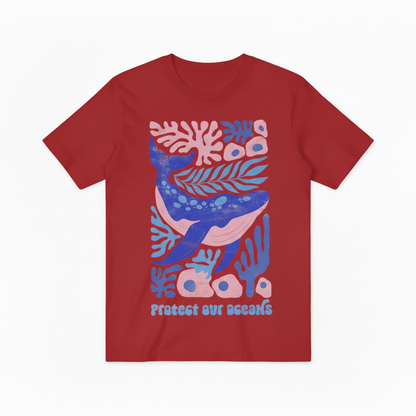 Eco Whale Ocean Graphic Tee - Conservation Lover T-Shirt T4045