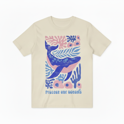Eco Whale Ocean Graphic Tee - Conservation Lover T-Shirt T4045