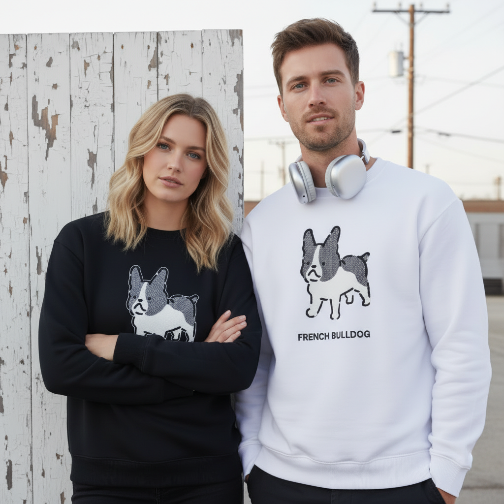 French Bulldog Graphic Dog Lover Crewneck C1018