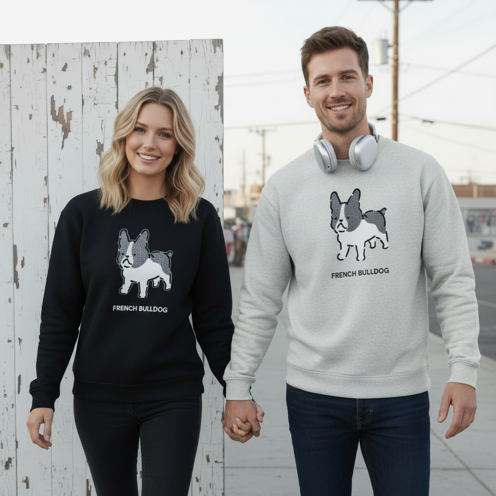 French Bulldog Graphic Dog Lover Crewneck C1018